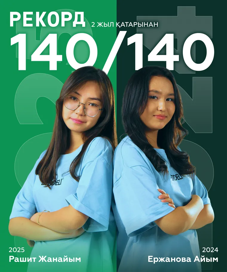 Рекорд 140/140 — Zerdeli-де ҰБТ-дан 140 балл
