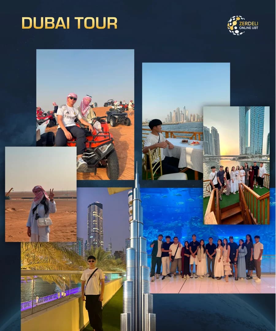 Zerdeli оқушылары Dubai Tour мотивациялық сапарында